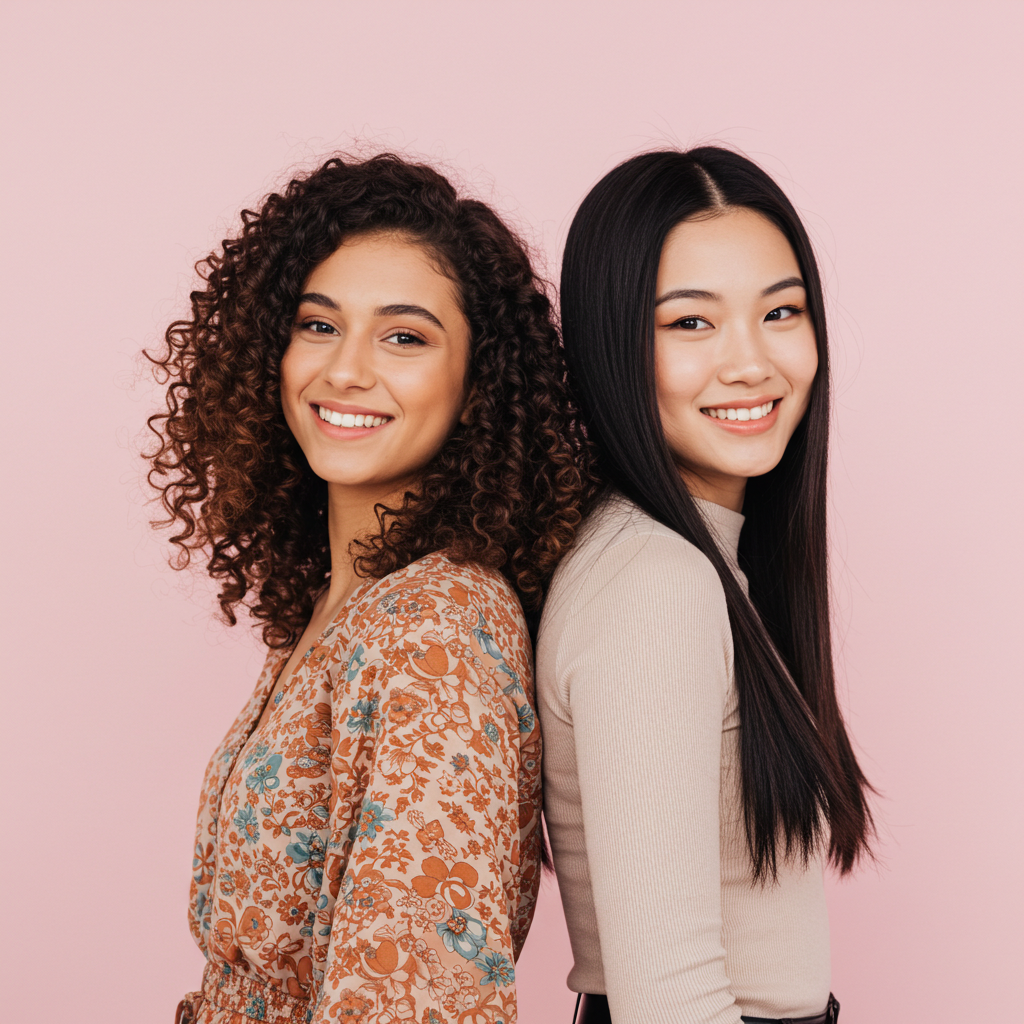 Duas mulheres sorridentes representando segurança e confiança em relacionamentos